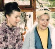 Simone with her widowed mother