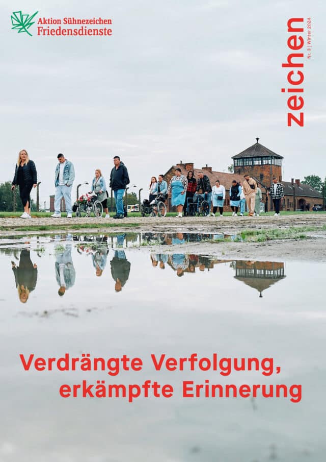 Cover der Ausgabe Nr. 3/2024 der von der Aktion Sühnezeichen Friedensdienste e. V. herausgegeben Zeitschrift „zeichen“